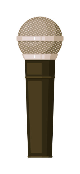 专业的手持动态麦克风隔离图片下载