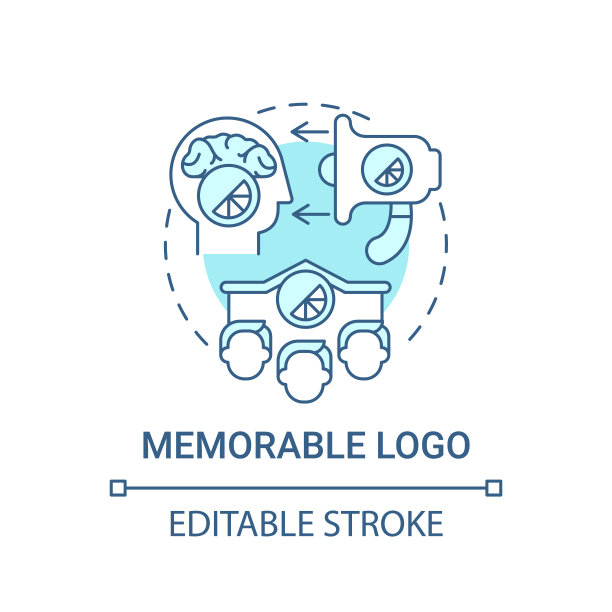 难忘的logo概念图标图片下载