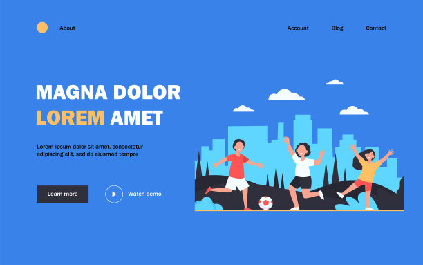 快乐活泼的孩子们在户外踢足球图片下载