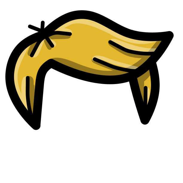 有型发型的男人金发。时尚的发型。人头的元素。图片下载