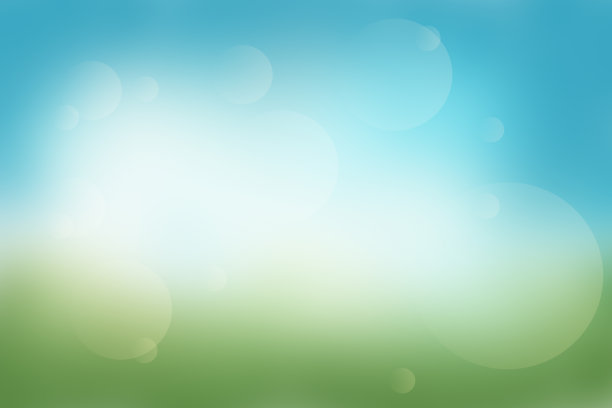 彩色抽象的绿色蓝色背景。为环保墙纸或您的设计理念照明散景。图片下载