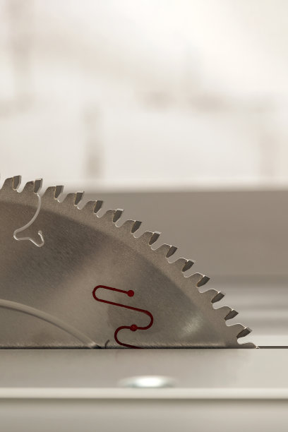 锯木头的机器。锯条。木工机上的圆锯片。圆锯的维护和调整图片下载