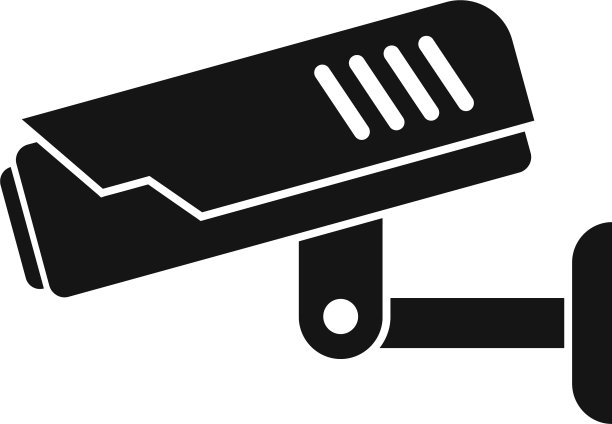 安全摄像头图标风格简单图片下载