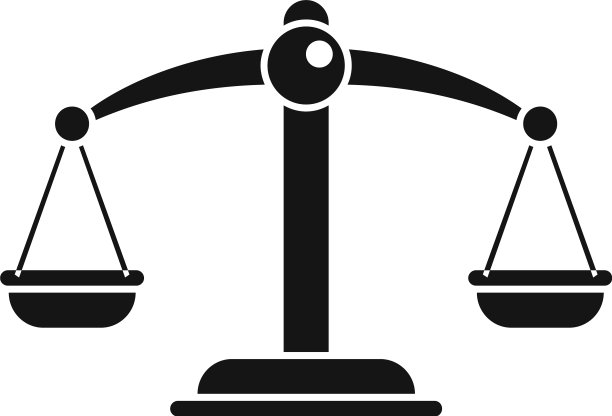 公证天平图标简约风格图片下载
