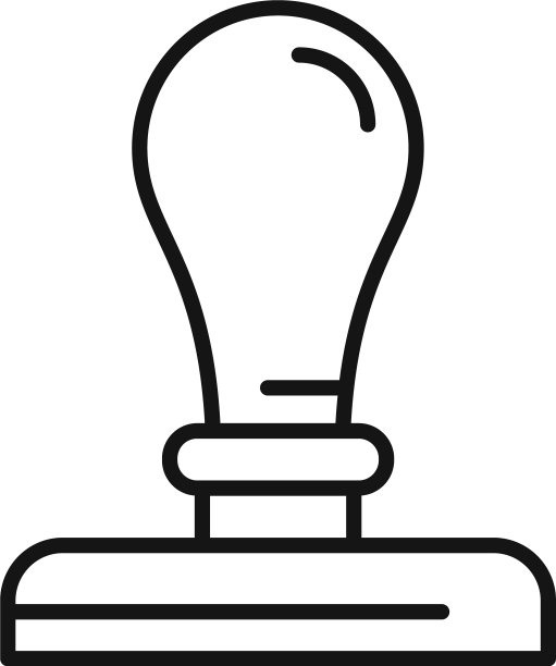 公证金属印章图标轮廓样式图片下载