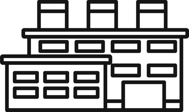 环境回收工厂图标轮廓风格图片下载