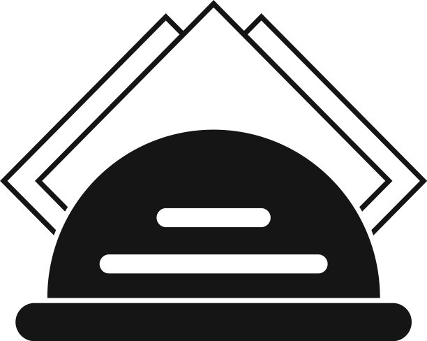 食物金属托盘图标风格简单图片下载