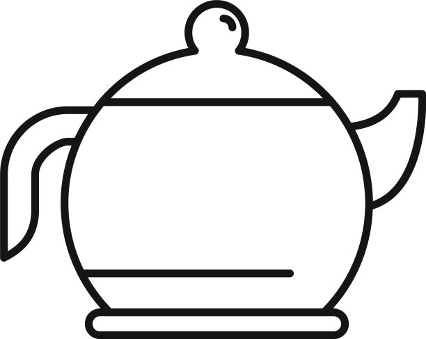 茶壶图标轮廓样式图片下载