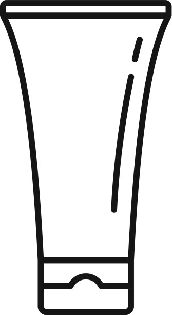 奶油管图标轮廓风格图片下载