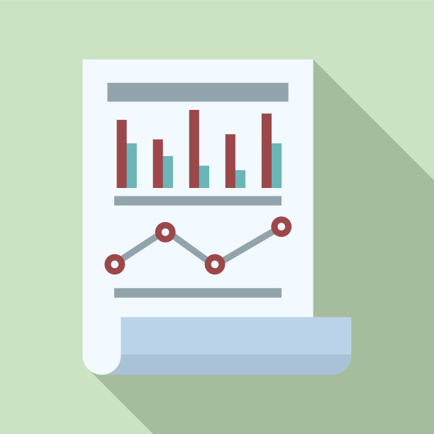办公室经理纸图标平面风格图片下载