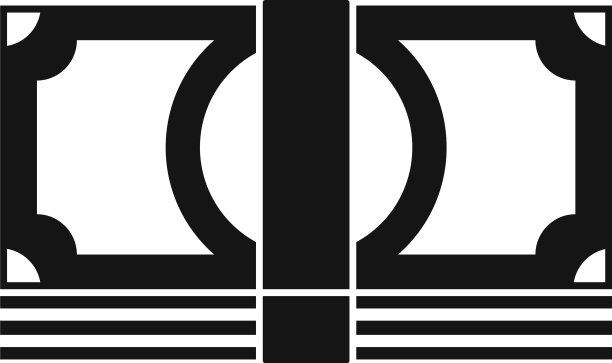 办公室经理的现金图标简约风格图片下载