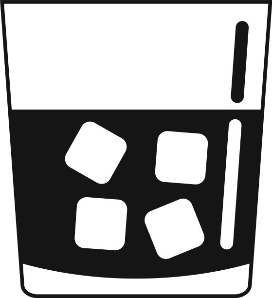 赌场威士忌图标简约风格图片下载