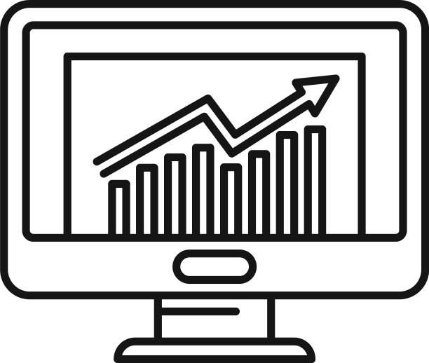 办公室经理监控图形图标轮廓风格图片下载
