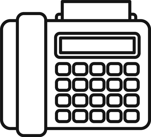 办公室经理电话图标轮廓风格图片下载