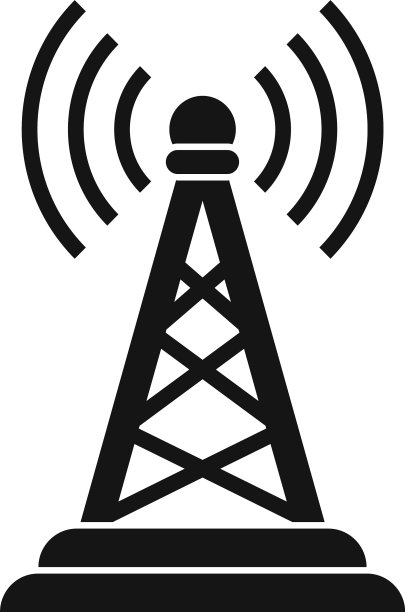 电视广播塔图标简约风格图片下载