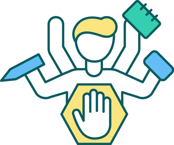 工作过载减少RGB颜色图标图片下载