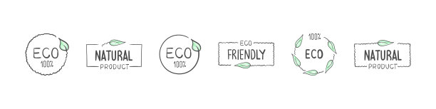 有机食品模板标识集生态生态图片下载