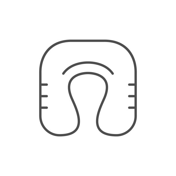 旅行枕头线条轮廓图标图片下载