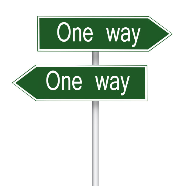 单向柱标志图片下载