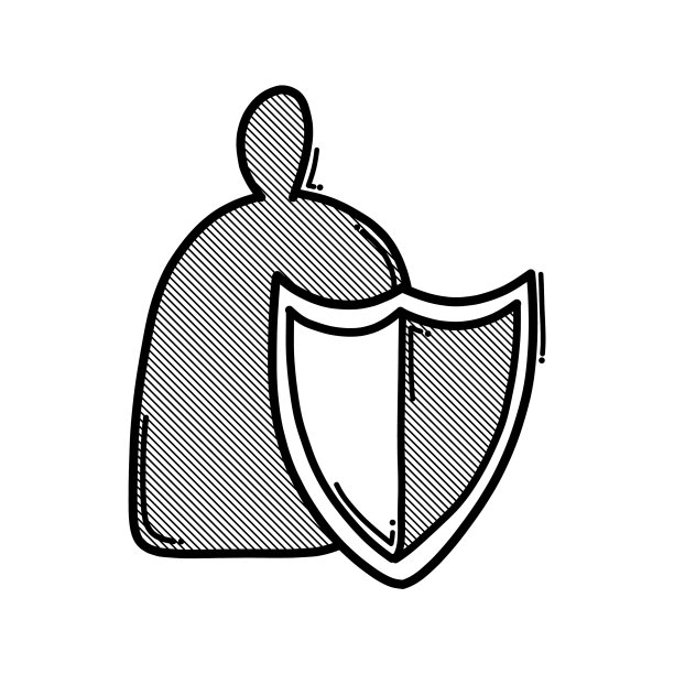 用户保护涂鸦图标手绘草图手图片下载