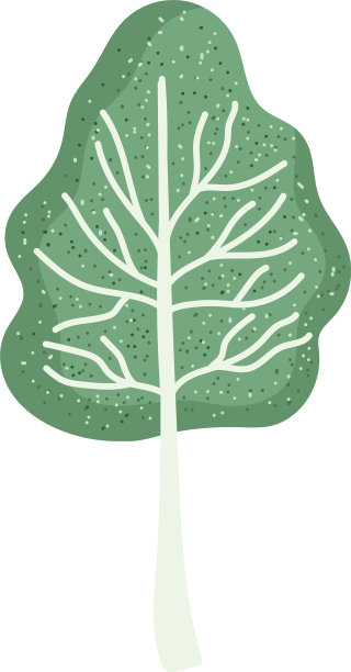 乔木叶片自然植物孤立花柱图片下载