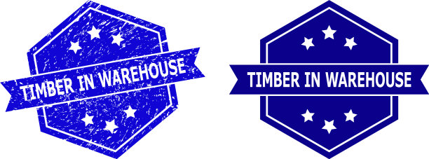 六角形木材在仓库中水印用图片下载