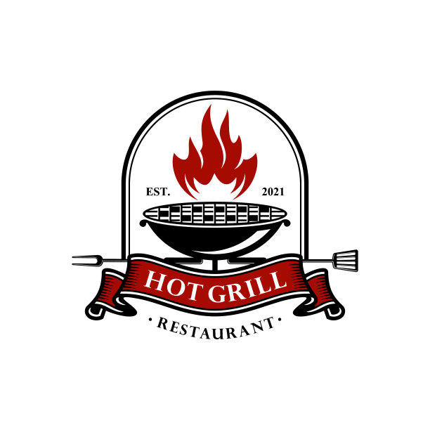 热烤架标志设计图片下载