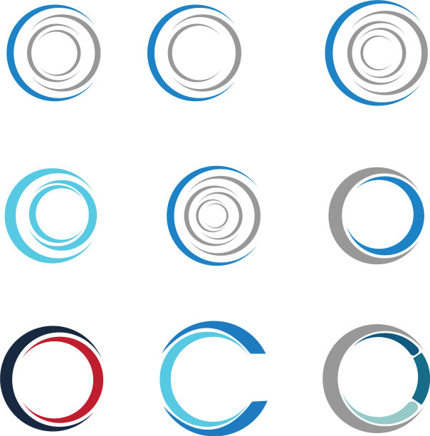 圆形标志图标设计模板图片下载