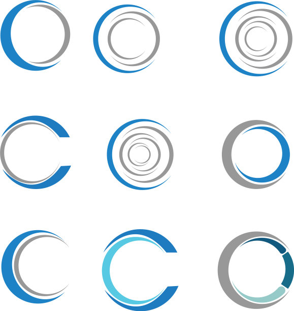 圆形标志图标设计模板图片下载