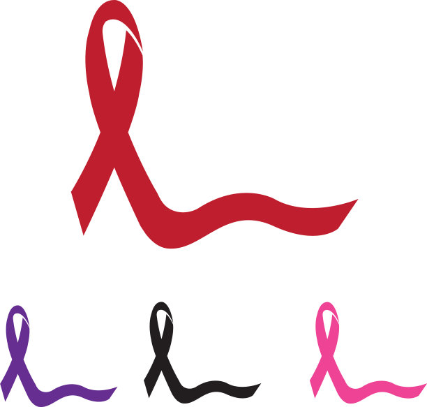 彩色丝带标志设计模板图片下载