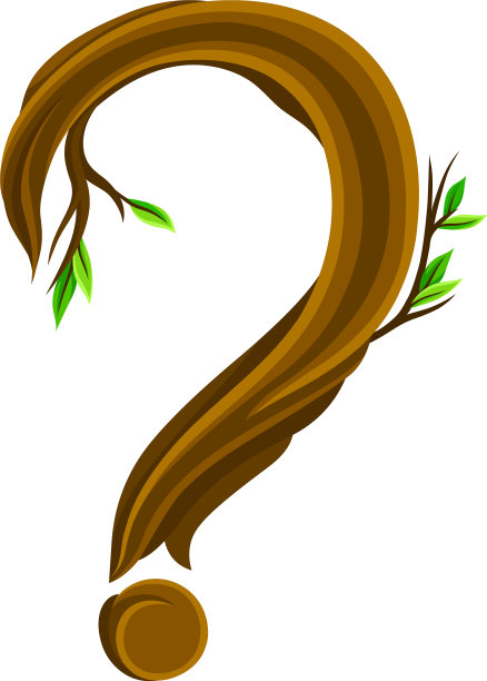 问号排列自木本森林树木图片下载