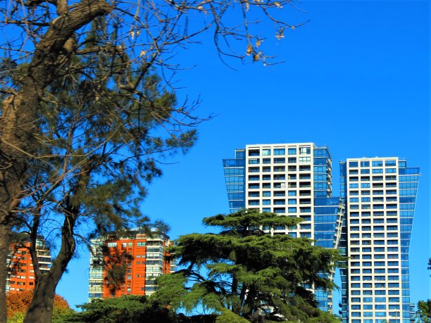 贝尔格拉诺区的建筑。布宜诺斯艾利斯的城市。图片下载