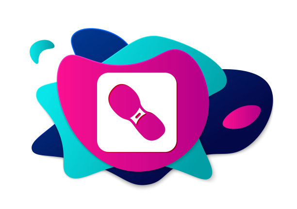 颜色人类脚印鞋图标隔离上图片下载