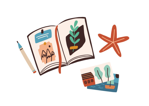 收集旅行回忆的相册图片下载