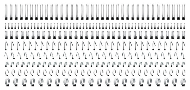 笔记本螺旋钢丝圈装订和弹簧图片下载