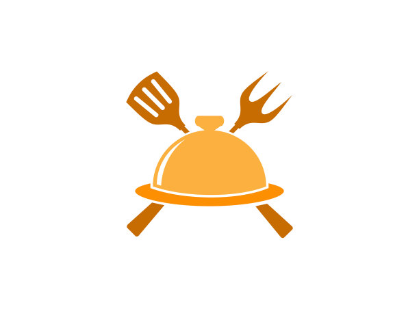 食物菜单午餐服务标志模板食物标志图片下载