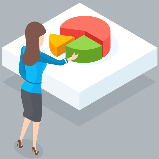 女人站在由颜色组成的图表旁边图片下载