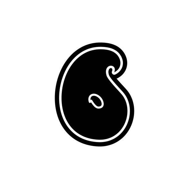 6号六字型装饰手绘字图片下载