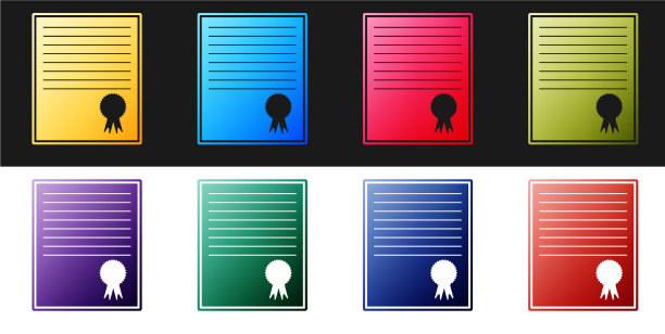 设置证书模板图标为黑色隔离图片下载