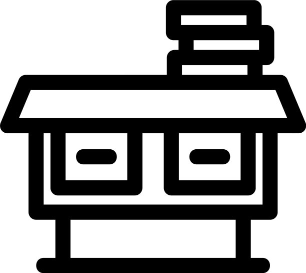 办公桌图标或LOGO独立符号图片下载