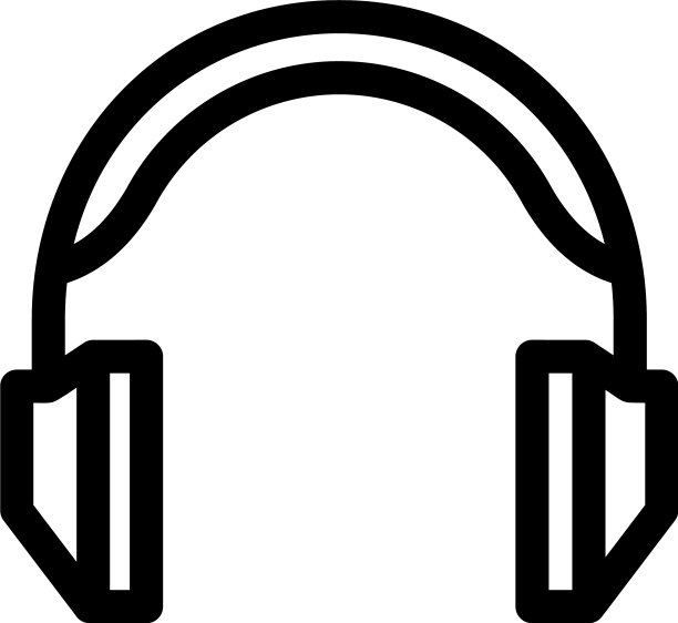 耳机图标或标志孤立符号符号图片下载