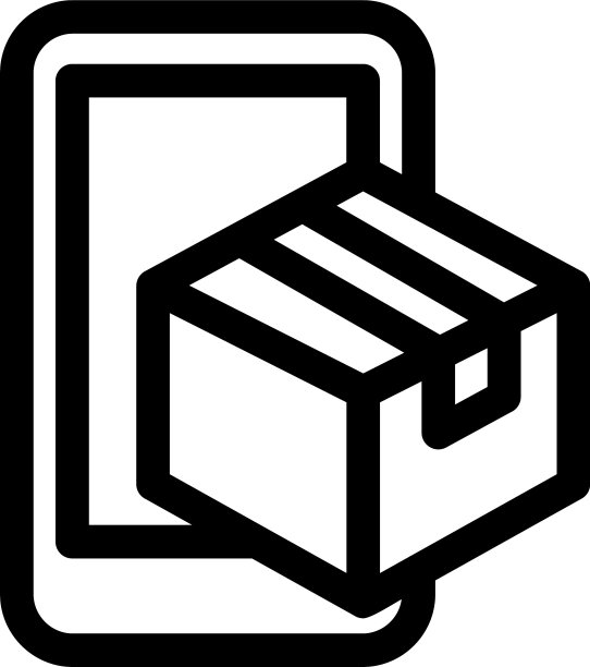 包裹追踪图标或logo独立标志符号图片下载