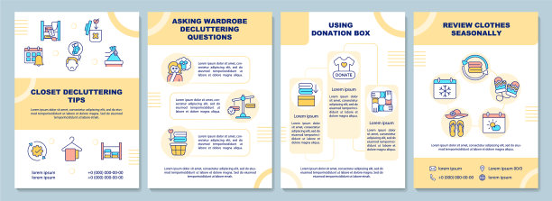 衣柜整理提示手册模板图片下载