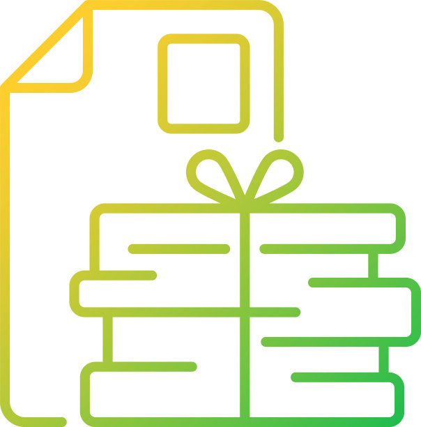 废纸梯度线性图标图片下载