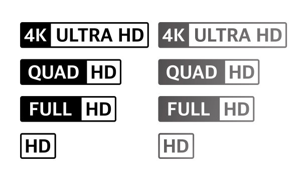 4k uhd quad hd全高清和高清分辨率图片下载