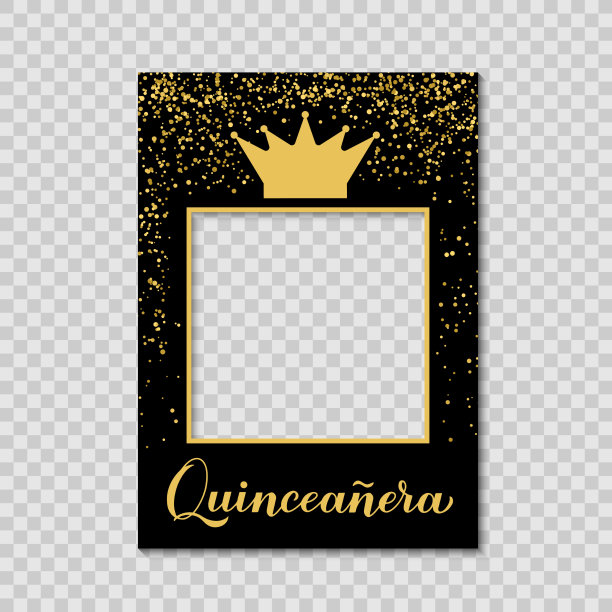 成年礼相框上有一个透明的相框图片下载