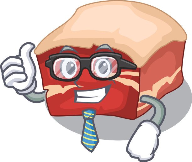 风格五花肉商人与眼镜和领带图片下载