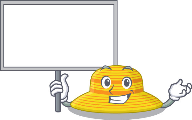 卡通图片夏季帽子吉祥物设计风格图片下载