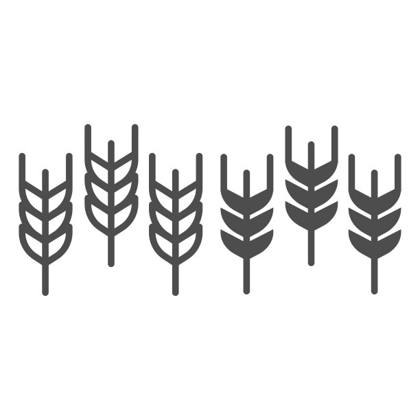 小穗线和固体图标感恩节图片下载