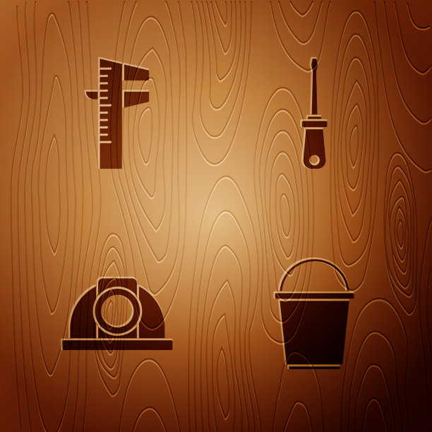 设置斗卡尺或卡尺和秤工人图片下载